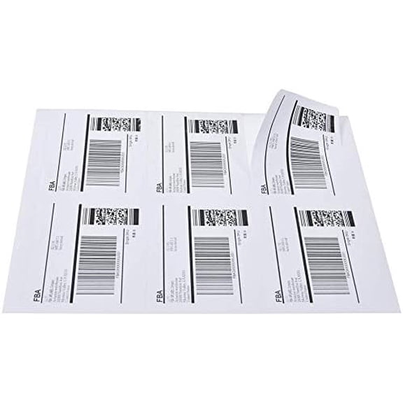 6-UP 200 Sheets Shipping Labels,3-1/3 x 4 Sticker Labels Address Labels Compatible Laser/Ink Jet (200 Sheets)