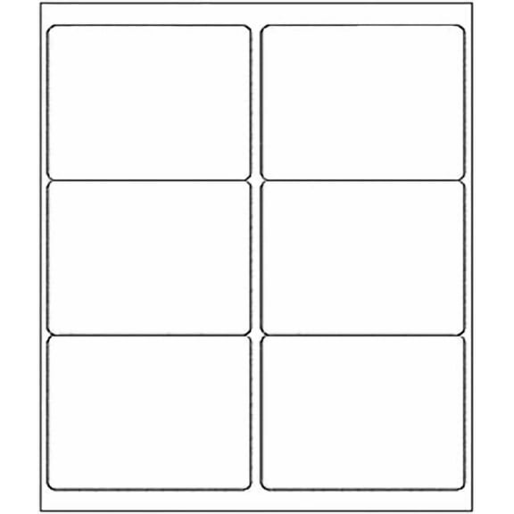6-UP Shipping Labels, 3-1/3" x 4" Address Labels 150 Labels, 25 Sheets CompatibleLaser & Inkjet Jet (25 Sheets)