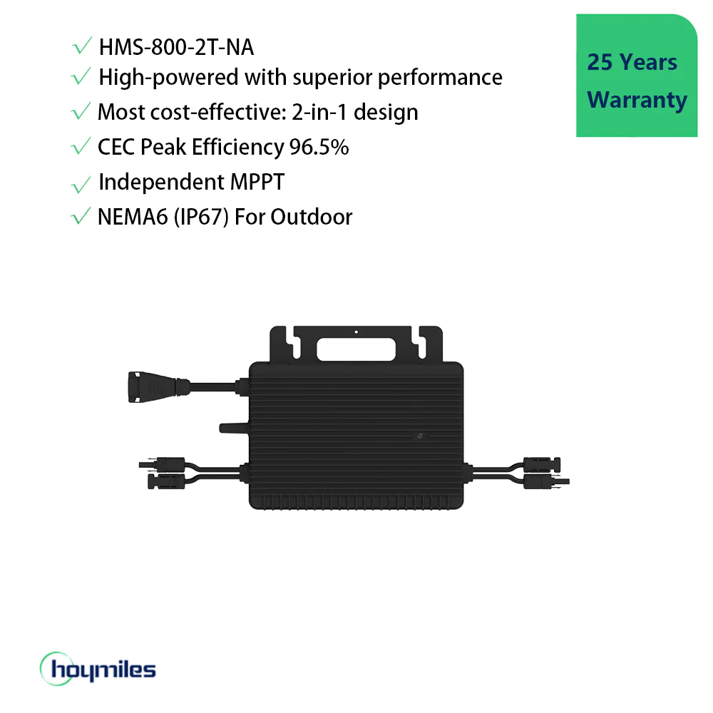 6 Units of Hoymiles 800VA 1-Ph Microinverter HMS Series (2 in 1)