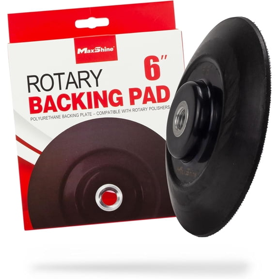 6" Universal Hook & Loop Rotary Backing Pad Polishing Plate (152mm) - Compatible with Polishers Sanding, Polishing, Buffing Professional Grade for Car Care Detailing