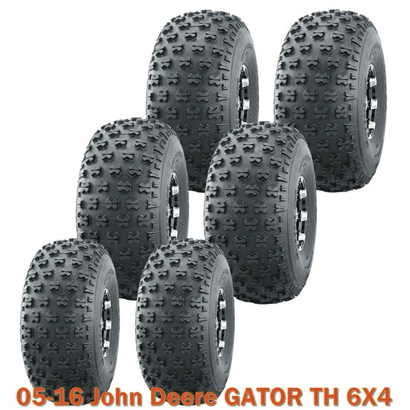 6 Utility ATV tires (2) 22.5x10-8 & (4) 25x12-9 fr 05-16 John Deere GATOR TH 6X4