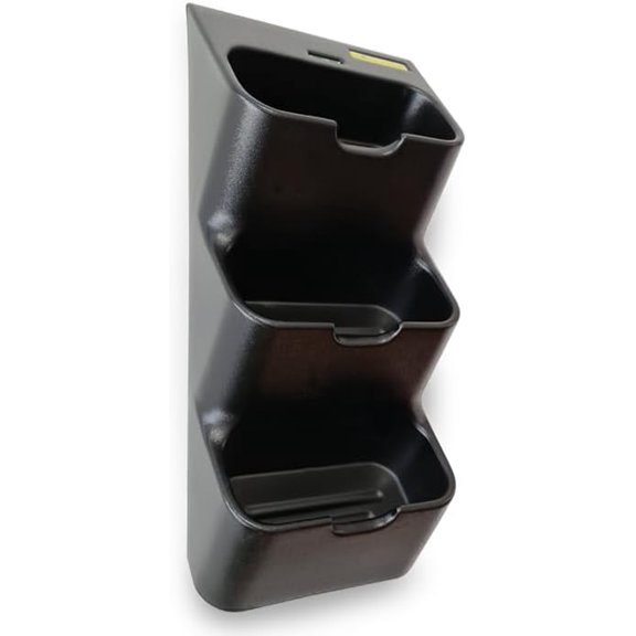 -6 Vertical Wall Planter (12"x26", Black with Square Pots) Living Wall for 6 Plants, Indoor/Outdoor Vertical Garden System, Easy 2-Screw Install$$Garden & Patio