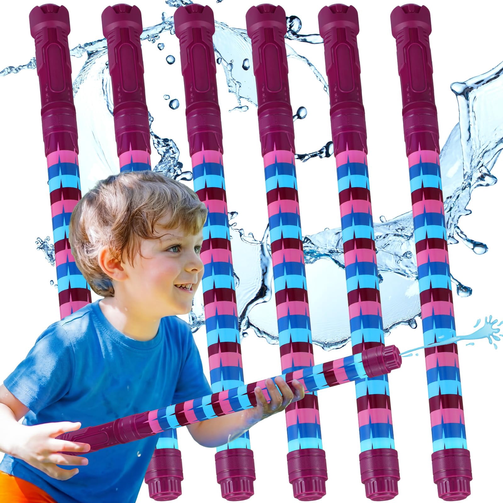 6 Video Game Water Blaster Shooters Summer Pool Beach Party Supplies