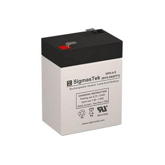 6 Volt 4.5 Amp Security Alarm Battery