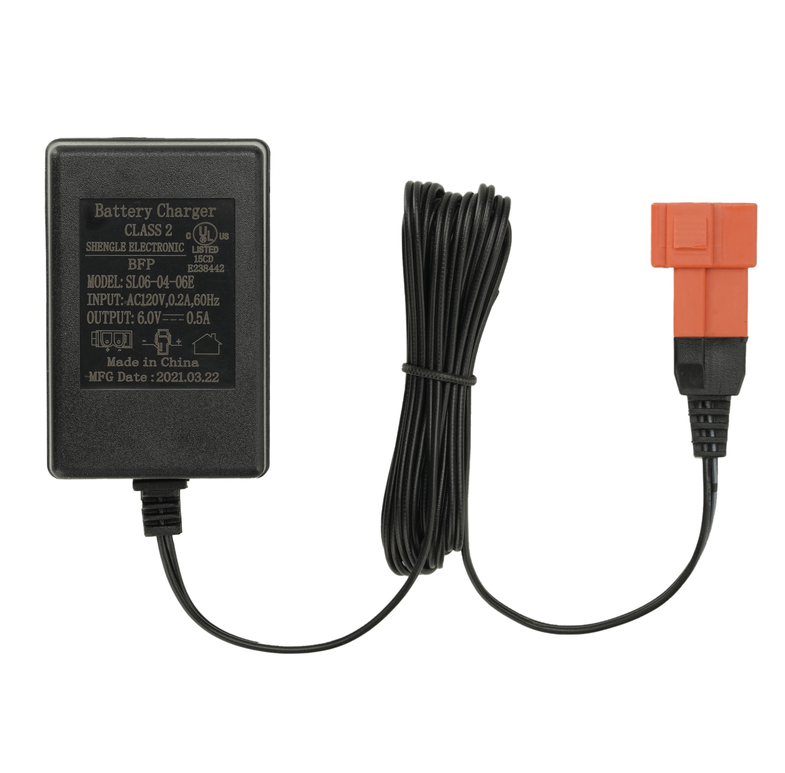 6 Volt Battery Charger for Kids Powered Ride On Car, 6V Charger for