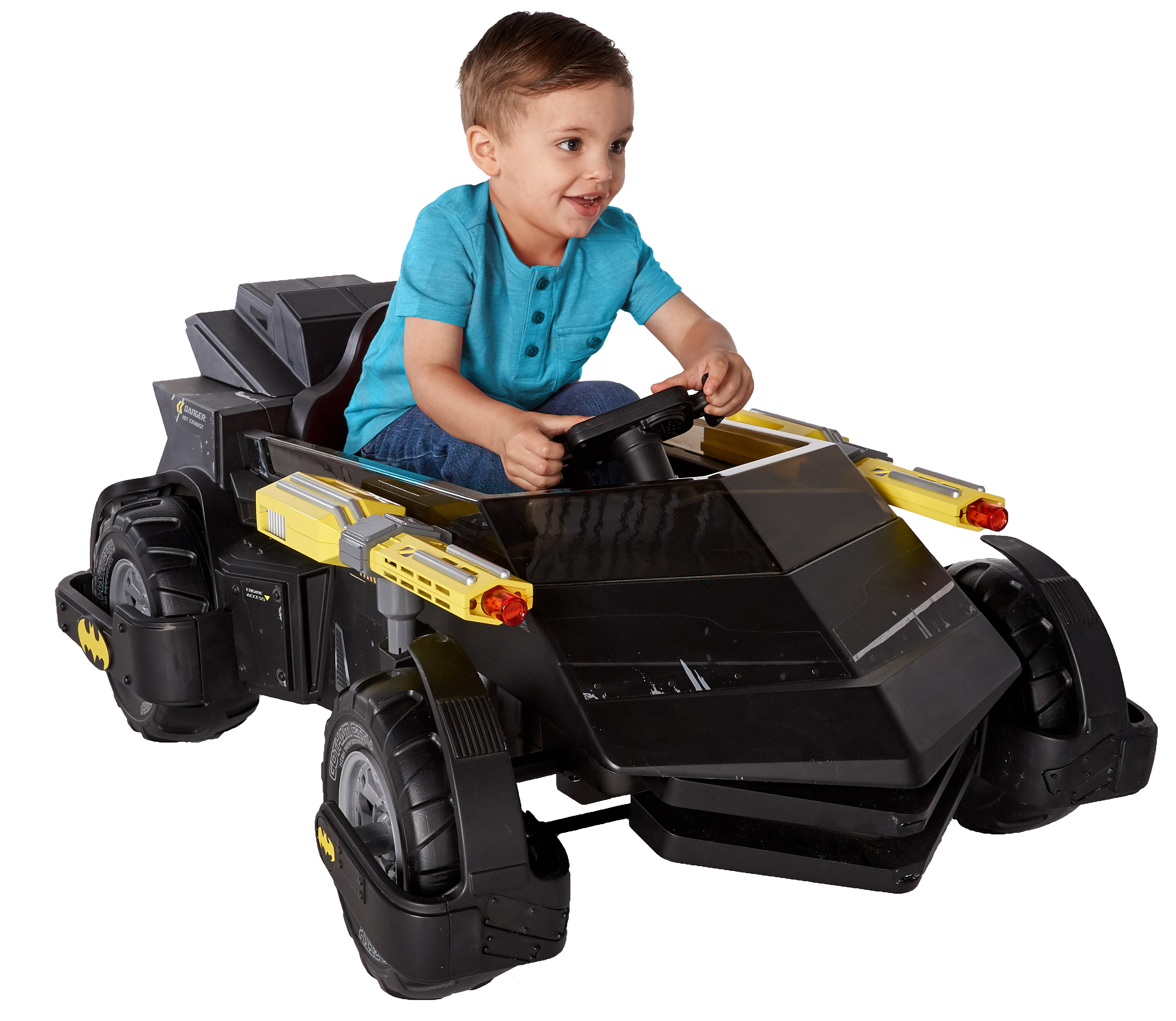 6 Volt DC Comics Batman Batmobile Battery Powered Ride-on - Features Light up Cannons and Sounds! - image 1 of 12
