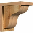 thumbnail image 1 of 6"W x 10"D x 10"H Carmel Rough Sawn Corbel w/Backplate, Western Red Cedar, 1 of 9