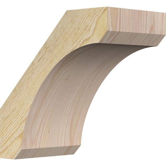 6"W x 10"D x 10"H Legacy Rough Sawn Knee Brace, Douglas Fir