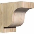 thumbnail image 1 of 6"W x 10"D x 10"H Newport Rough Sawn Corbel, Douglas Fir, 1 of 9