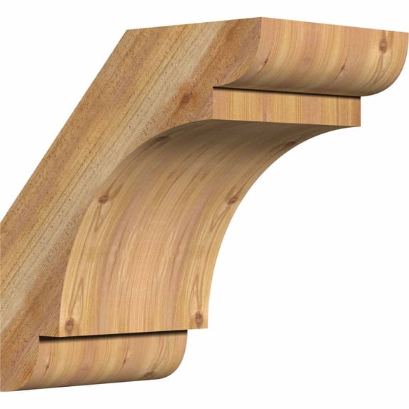 6"W x 10"D x 10"H Olympic Rough Sawn Brace, Western Red Cedar