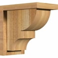 thumbnail image 1 of 6"W x 10"D x 10"H Ridgewood Rough Sawn Corbel w/Backplate, Western Red Cedar, 1 of 9