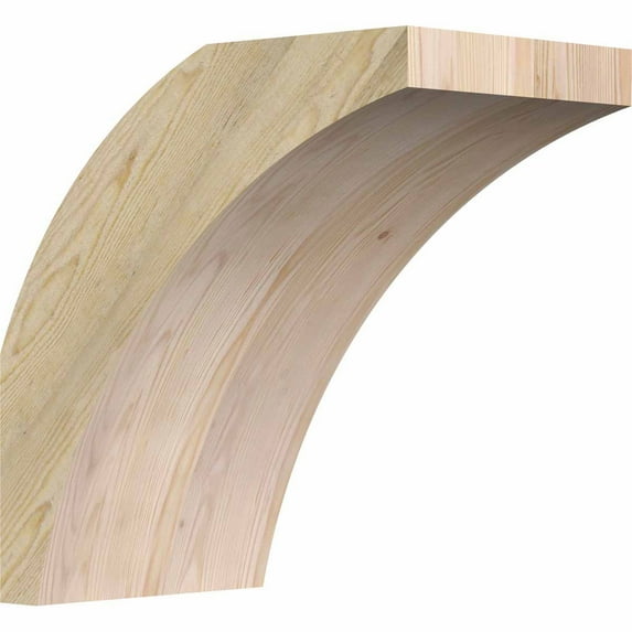 6"W x 10"D x 10"H Thorton Rough Sawn Brace, Douglas Fir