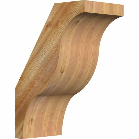 6"W x 10"D x 14"H Funston Rough Sawn Brace, Western Red Cedar