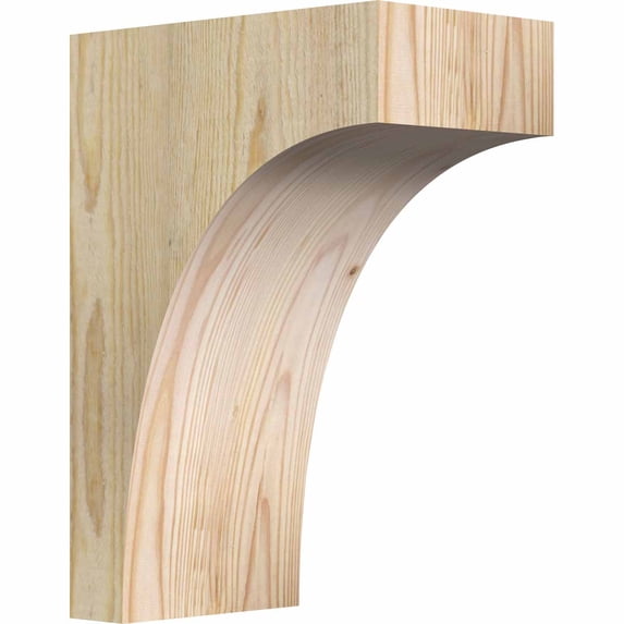6"W x 10"D x 14"H Huntington Rough Sawn Corbel, Douglas Fir