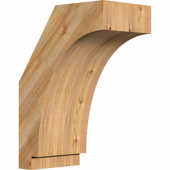 6"W x 10"D x 14"H Imperial Rough Sawn Brace, Western Red Cedar