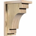 thumbnail image 1 of 6"W x 10"D x 14"H Mediterranean Rough Sawn Corbel w/Backplate, Douglas Fir, 1 of 9