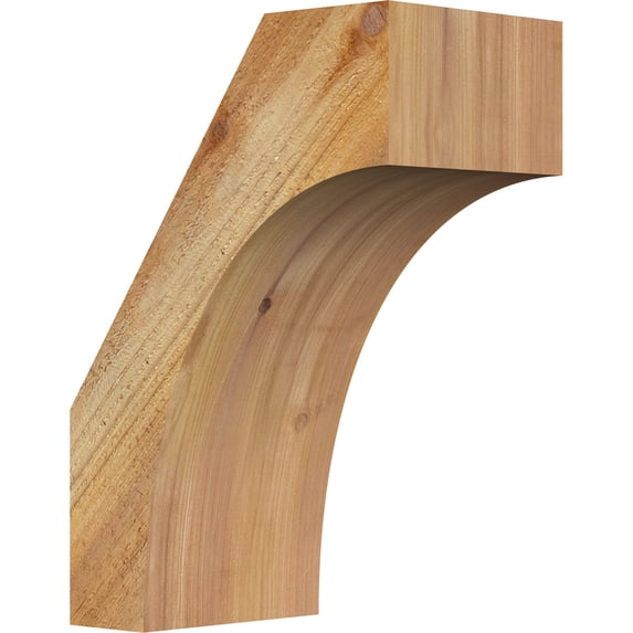 6"W x 10"D x 14"H Westlake Rough Sawn Brace, Western Red Cedar