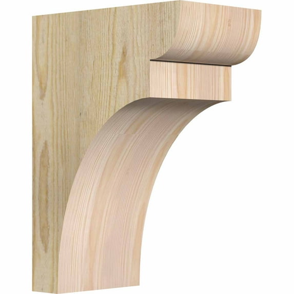 6"W x 10"D x 14"H Yorktown Rough Sawn Corbel, Douglas Fir