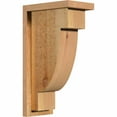 thumbnail image 1 of 6"W x 10"D x 18"H Alpine Rough Sawn Corbel w/Backplate, Western Red Cedar, 1 of 9