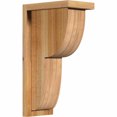 thumbnail image 1 of 6"W x 10"D x 18"H Crestline Rough Sawn Corbel w/Backplate, Western Red Cedar, 1 of 9