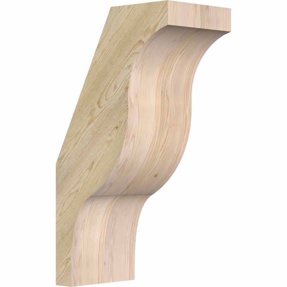 6"W x 10"D x 18"H Funston Rough Sawn Brace, Douglas Fir