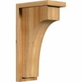 thumbnail image 1 of 6"W x 10"D x 18"H Huntington Rough Sawn Corbel w/Backplate, Western Red Cedar, 1 of 9