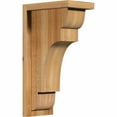 thumbnail image 1 of 6"W x 10"D x 18"H New Brighton Rough Sawn Corbel w/Backplate, Western Red Cedar, 1 of 9