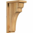 thumbnail image 1 of 6"W x 10"D x 18"H Yorktown Rough Sawn Corbel w/Backplate, Western Red Cedar, 1 of 9