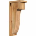 thumbnail image 1 of 6"W x 10"D x 22"H Del Monte Rough Sawn Corbel w/Backplate, Western Red Cedar, 1 of 9