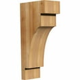 thumbnail image 1 of 6"W x 10"D x 22"H Mediterranean Rough Sawn Corbel, Western Red Cedar, 1 of 9