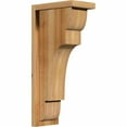 thumbnail image 1 of 6"W x 10"D x 22"H New Brighton Rough Sawn Corbel w/Backplate, Western Red Cedar, 1 of 9