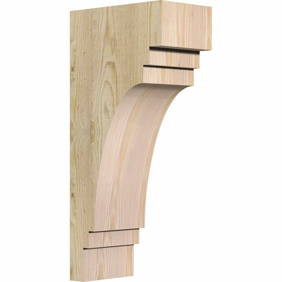 6"W x 10"D x 22"H Pescadero Rough Sawn Corbel, Douglas Fir