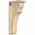 thumbnail image 1 of 6"W x 10"D x 22"H Yorktown Rough Sawn Corbel w/Backplate, Douglas Fir, 1 of 9