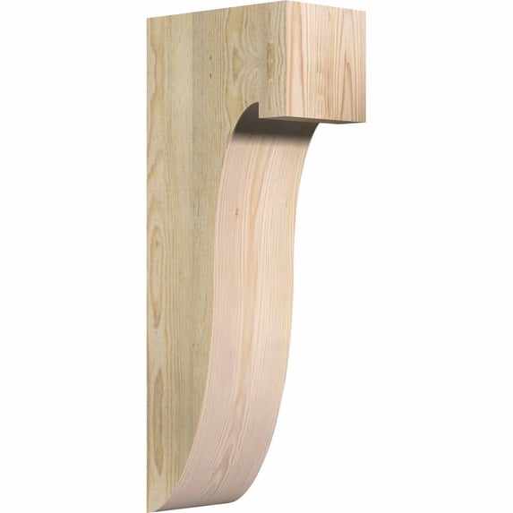 6"W x 10"D x 26"H Del Monte Rough Sawn Corbel, Douglas Fir