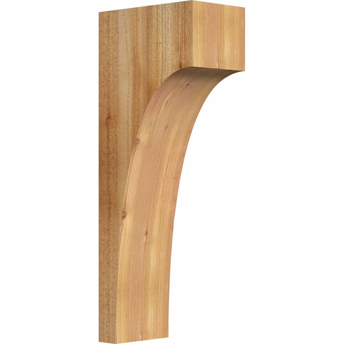 6"W x 10"D x 26"H Huntington Rough Sawn Corbel, Western Red Cedar
