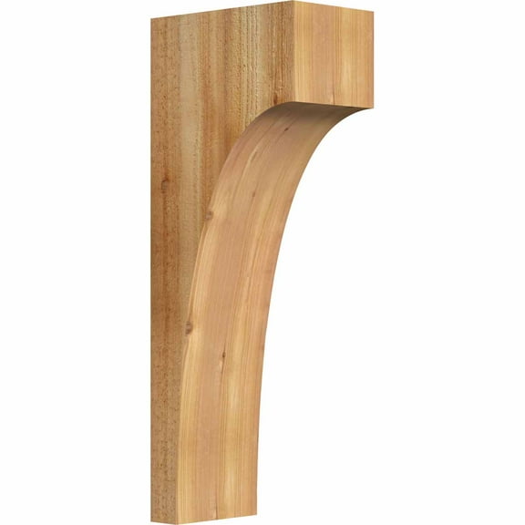 6"W x 10"D x 26"H Huntington Rough Sawn Corbel, Western Red Cedar