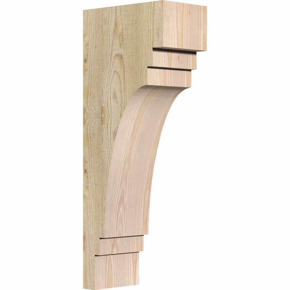 6"W x 10"D x 26"H Pescadero Rough Sawn Corbel, Douglas Fir