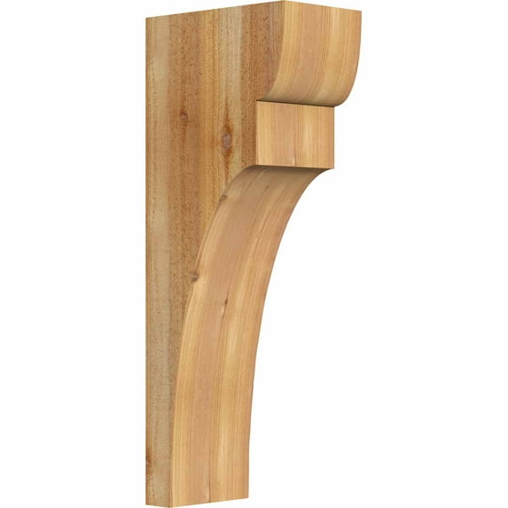 6"W x 10"D x 26"H Yorktown Rough Sawn Corbel, Western Red Cedar