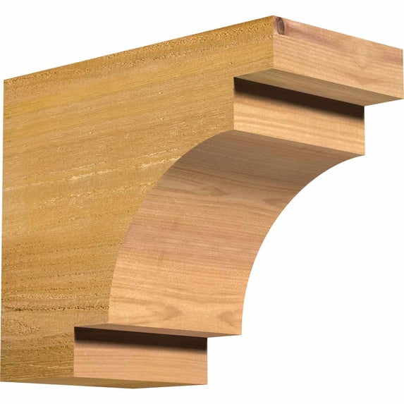 6"W x 10"H x 12"L Mediterranean Rough Sawn Rafter Tail, Western Red Cedar