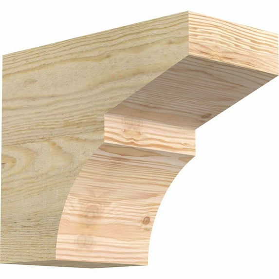 6"W x 10"H x 12"L Monterey Rough Sawn Rafter Tail, Douglas Fir