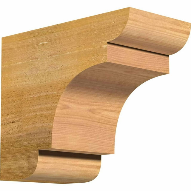 6"W x 10"H x 12"L New Brighton Rough Sawn Rafter Tail, Western Red Cedar
