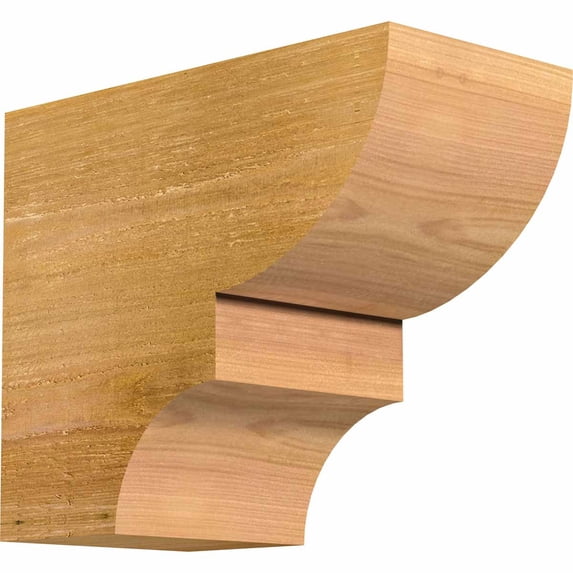 6"W x 10"H x 12"L Ridgewood Rough Sawn Rafter Tail, Western Red Cedar
