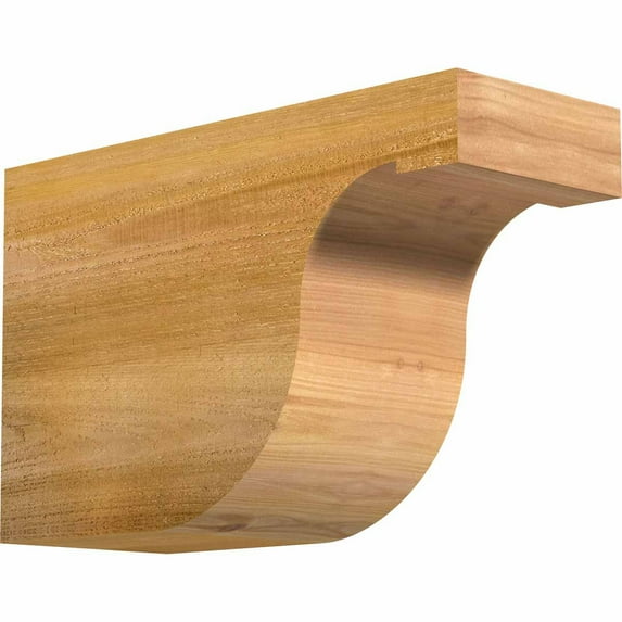 6"W x 10"H x 16"L Del Monte Rough Sawn Rafter Tail, Western Red Cedar