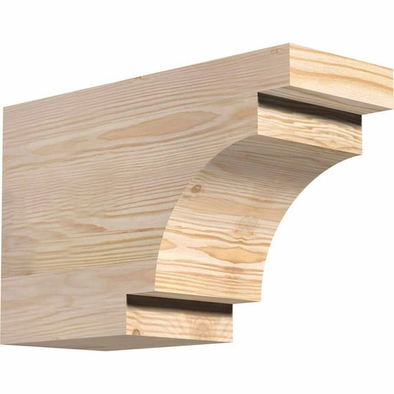 6"W x 10"H x 16"L Mediterranean Rough Sawn Rafter Tail, Douglas Fir