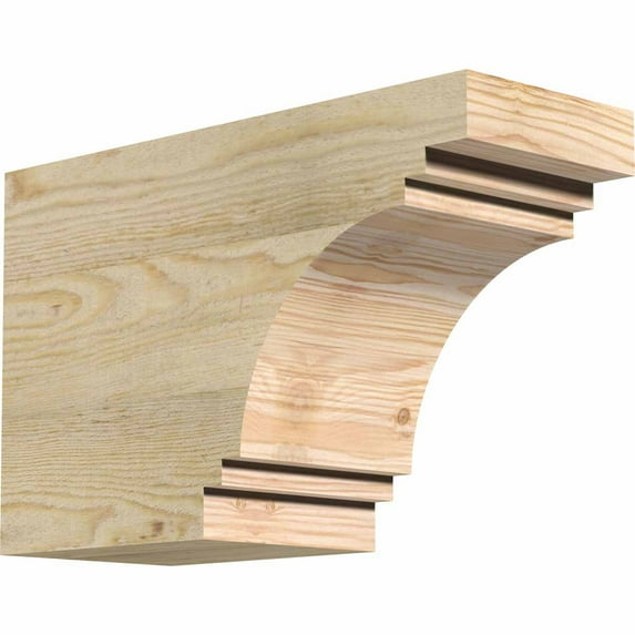 6"W x 10"H x 16"L Pescadero Rough Sawn Rafter Tail, Douglas Fir