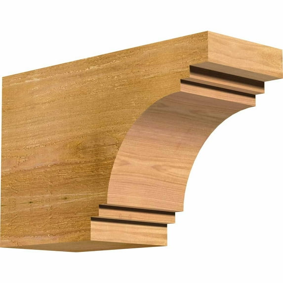 6"W x 10"H x 16"L Pescadero Rough Sawn Rafter Tail, Western Red Cedar