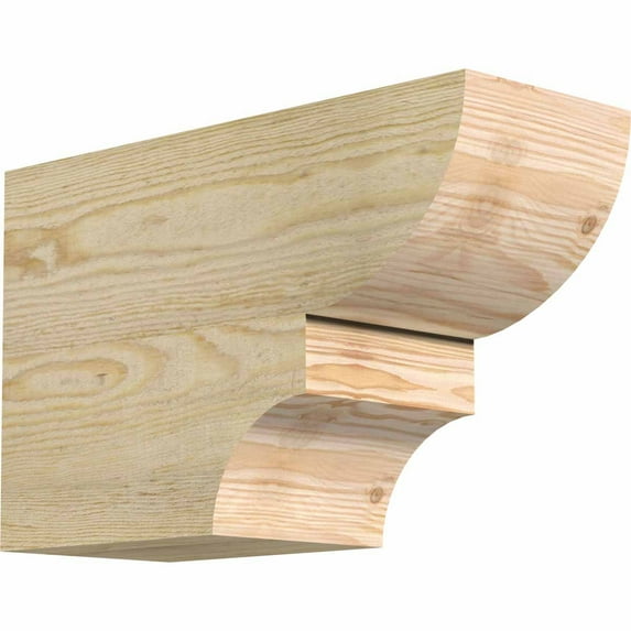 6"W x 10"H x 16"L Ridgewood Rough Sawn Rafter Tail, Douglas Fir