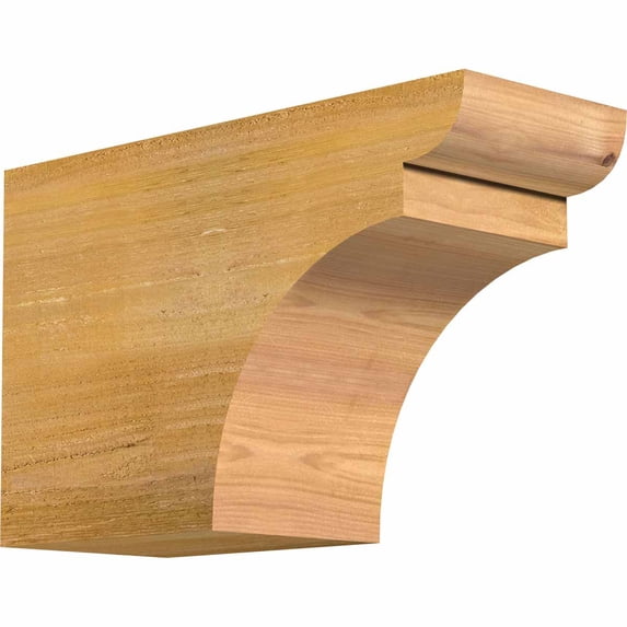6"W x 10"H x 16"L Yorktown Rough Sawn Rafter Tail, Western Red Cedar