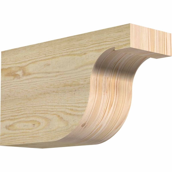 6"W x 10"H x 18"L Del Monte Rough Sawn Rafter Tail, Douglas Fir