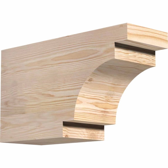 6"W x 10"H x 18"L Mediterranean Rough Sawn Rafter Tail, Douglas Fir